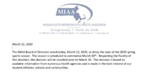 MIAA Spring Update