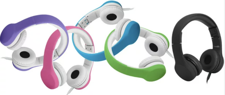 Three pairs of children's headphones