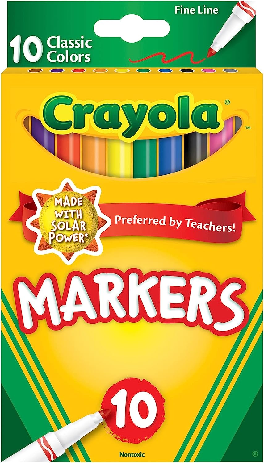 Crayola Fine Line Markers, 10 count