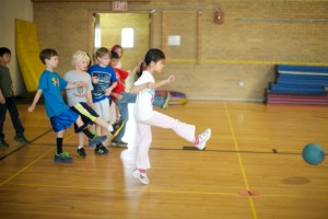 Fiske Students in Gym