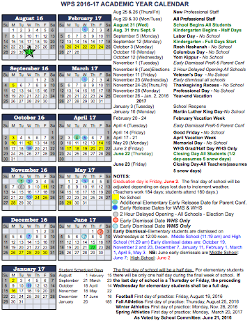 calendar 2016 17 thumbnail P A W S Preschool at Wellesley Schools