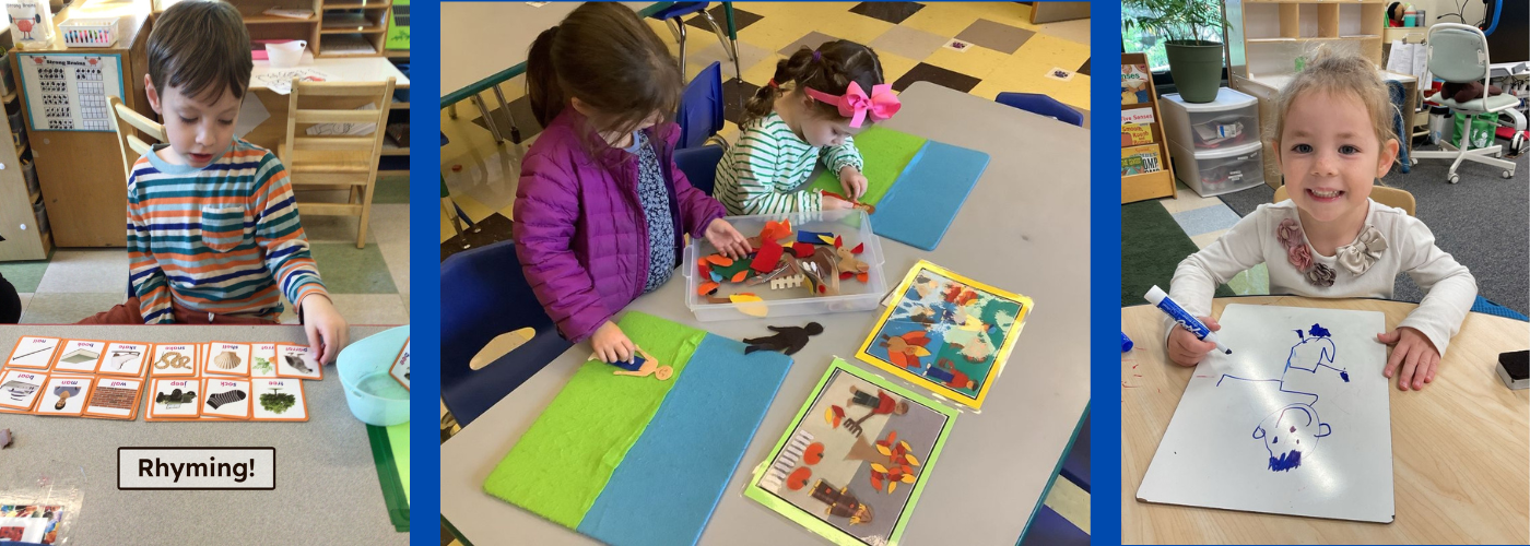 Picture of kids playing and drawing