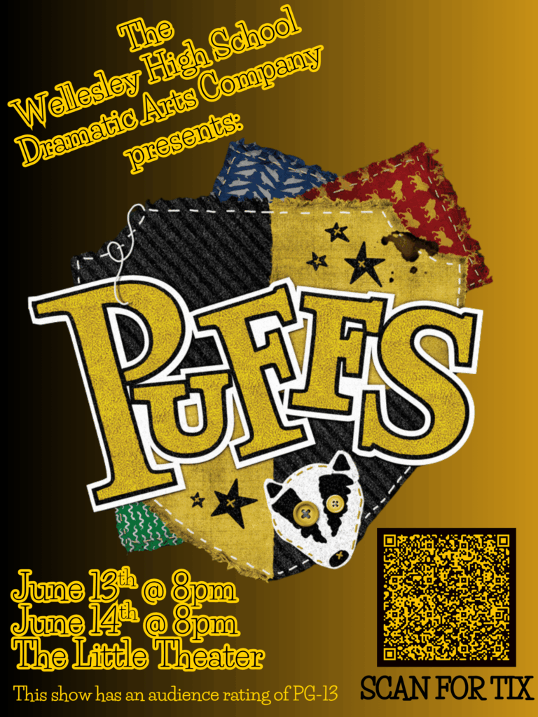 Poster promoting spring show, PUFFS