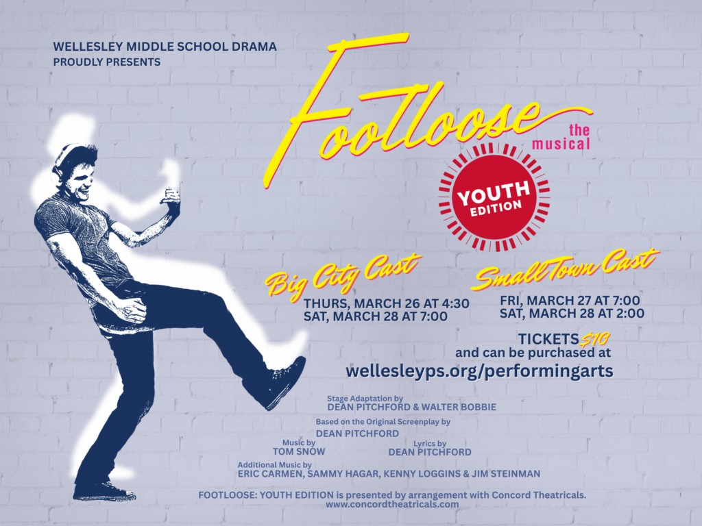 Footloose poster shows are March 26-28, 2026