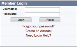 Images shows the member login icon