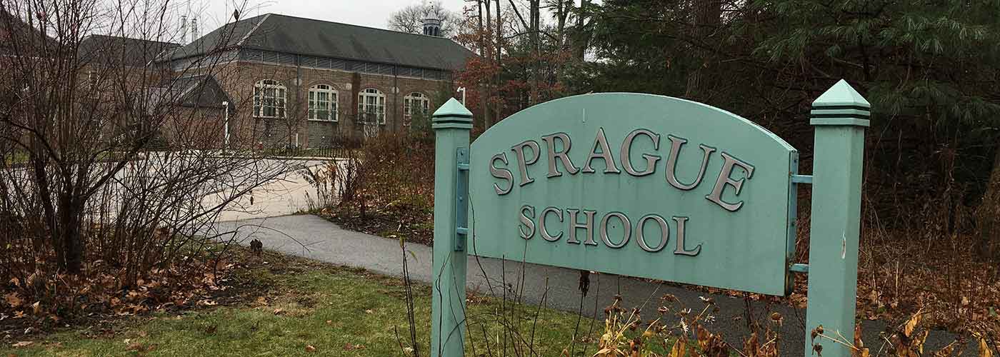 Sprague School Sign