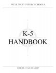 2016-17 K-5 Handbook Cover