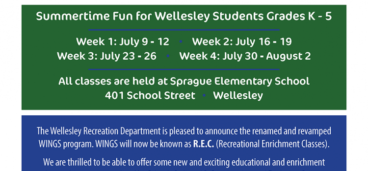 Recreational Enrichment Classes (REC) – Summer 2018 Recreational Enrichment Classes (REC) – Summer 2018