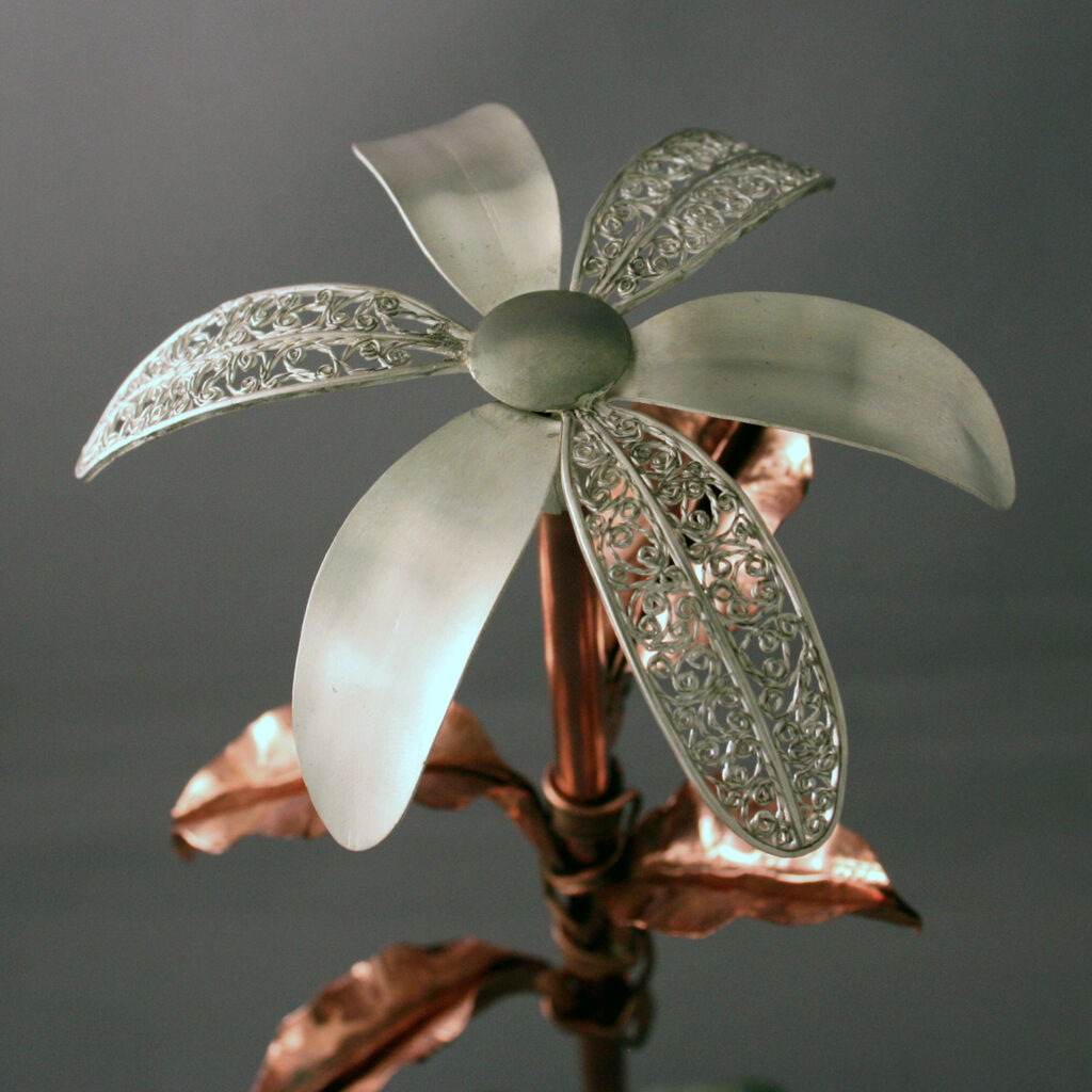 Metal Flower made by a High School student