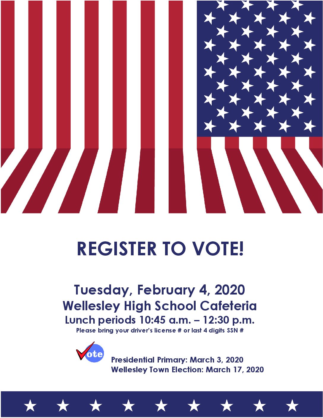 LWV Student Registration Day at WHS – 2/4/20 LWV Student Registration Day at WHS – 2/4/20