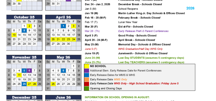 2025-26 Voted Academic Calendar